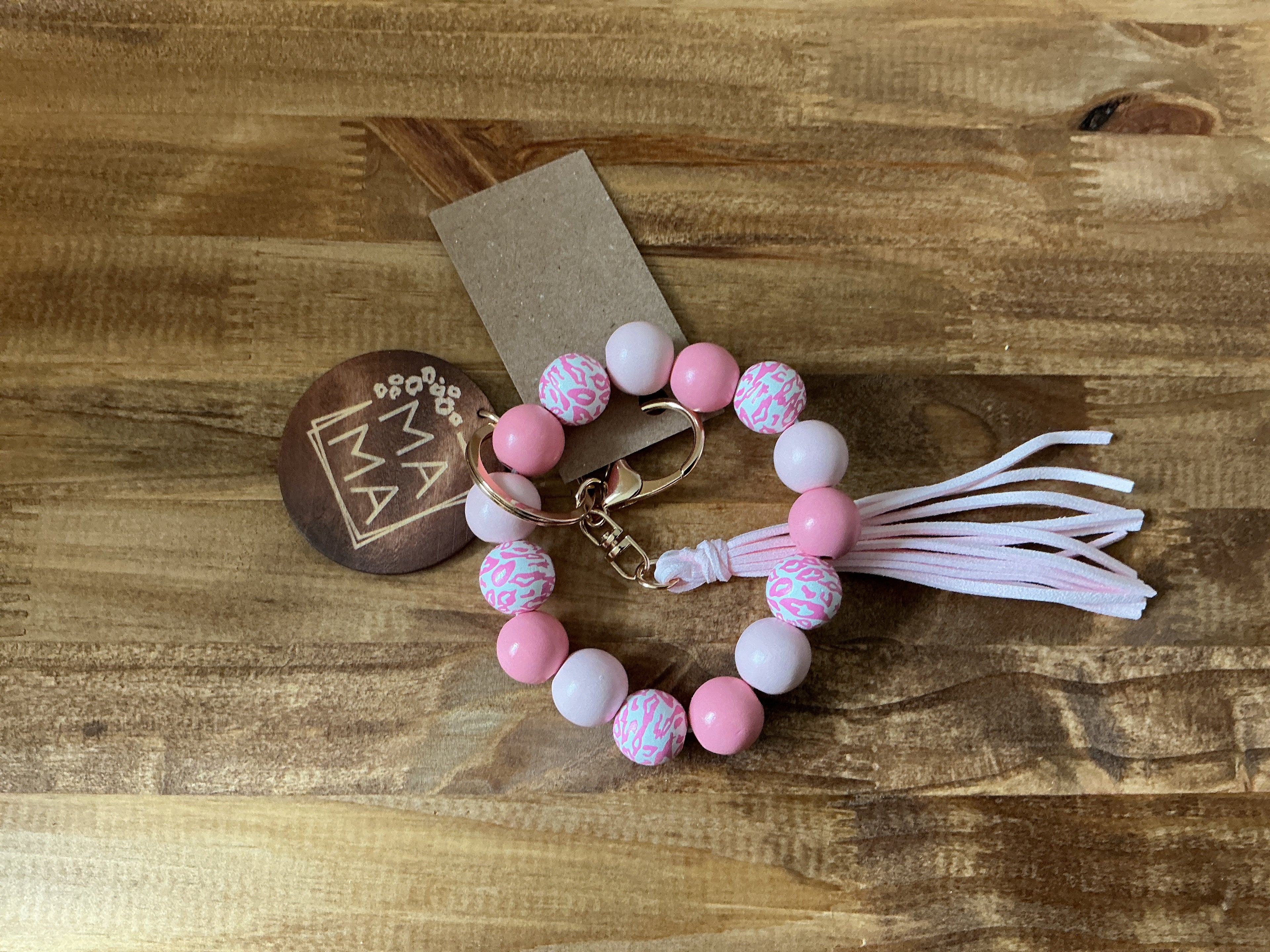 Mama Beaded Keychain