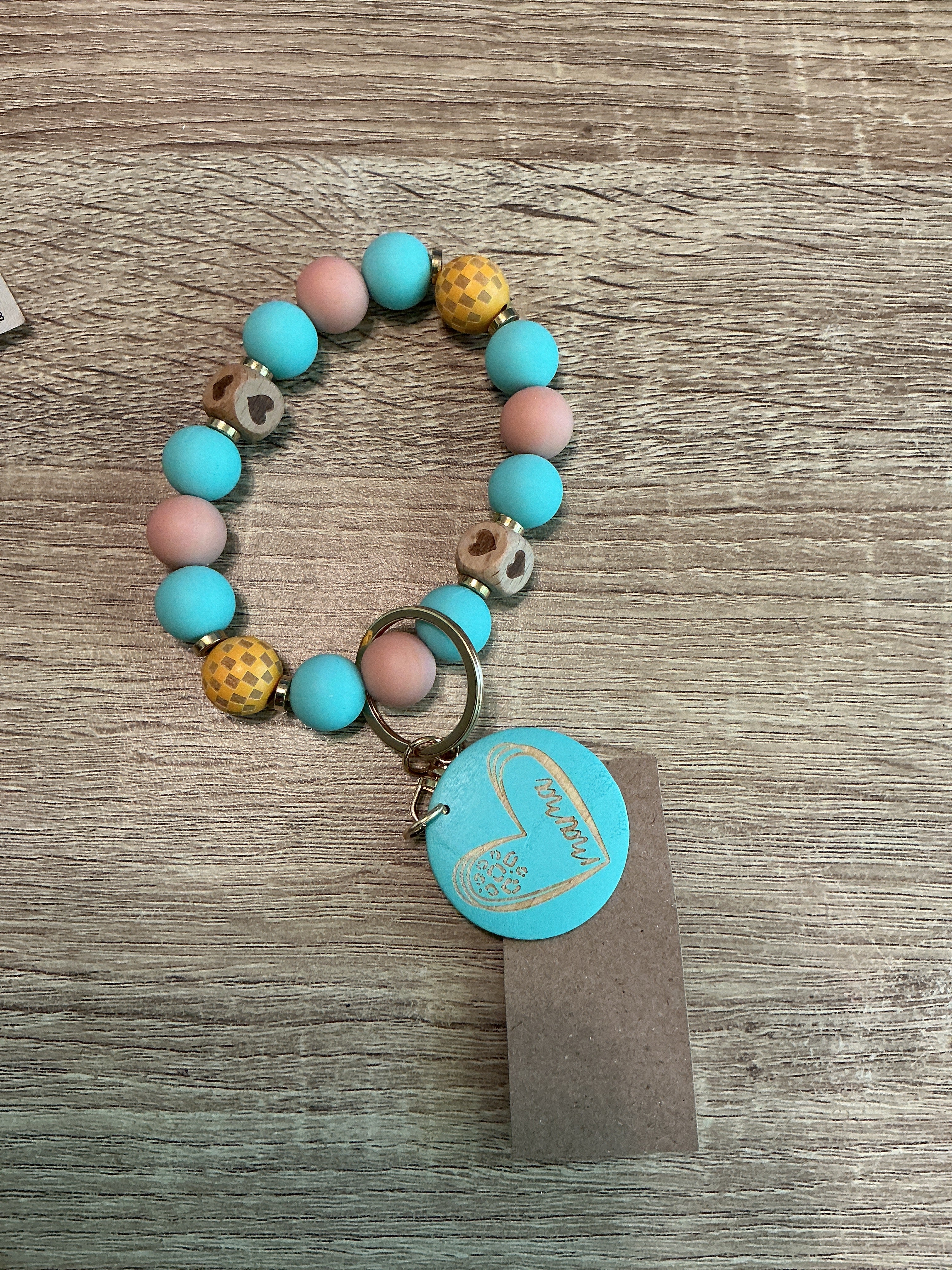 Mama Beaded Keychain