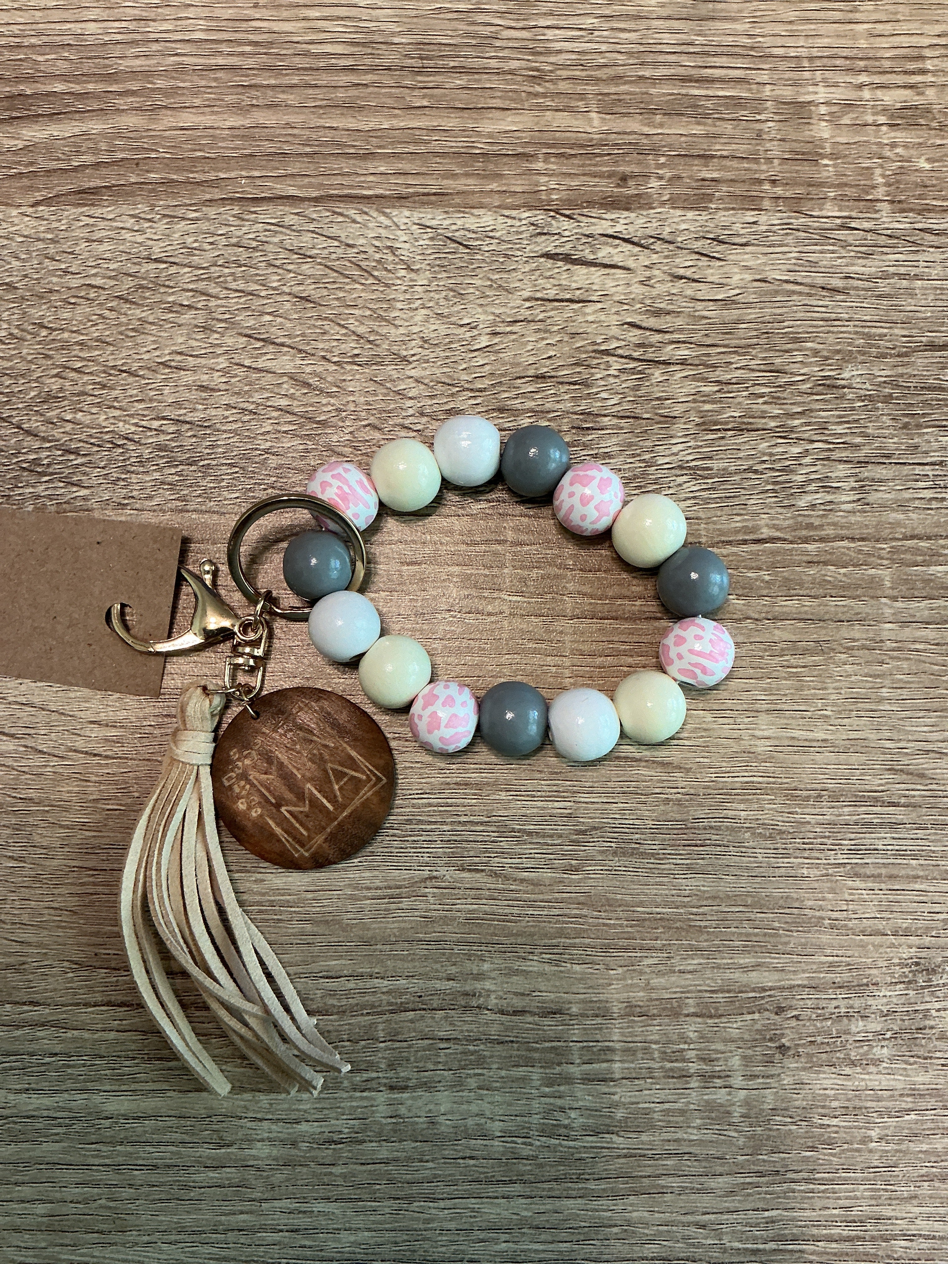 Mama Beaded Keychain