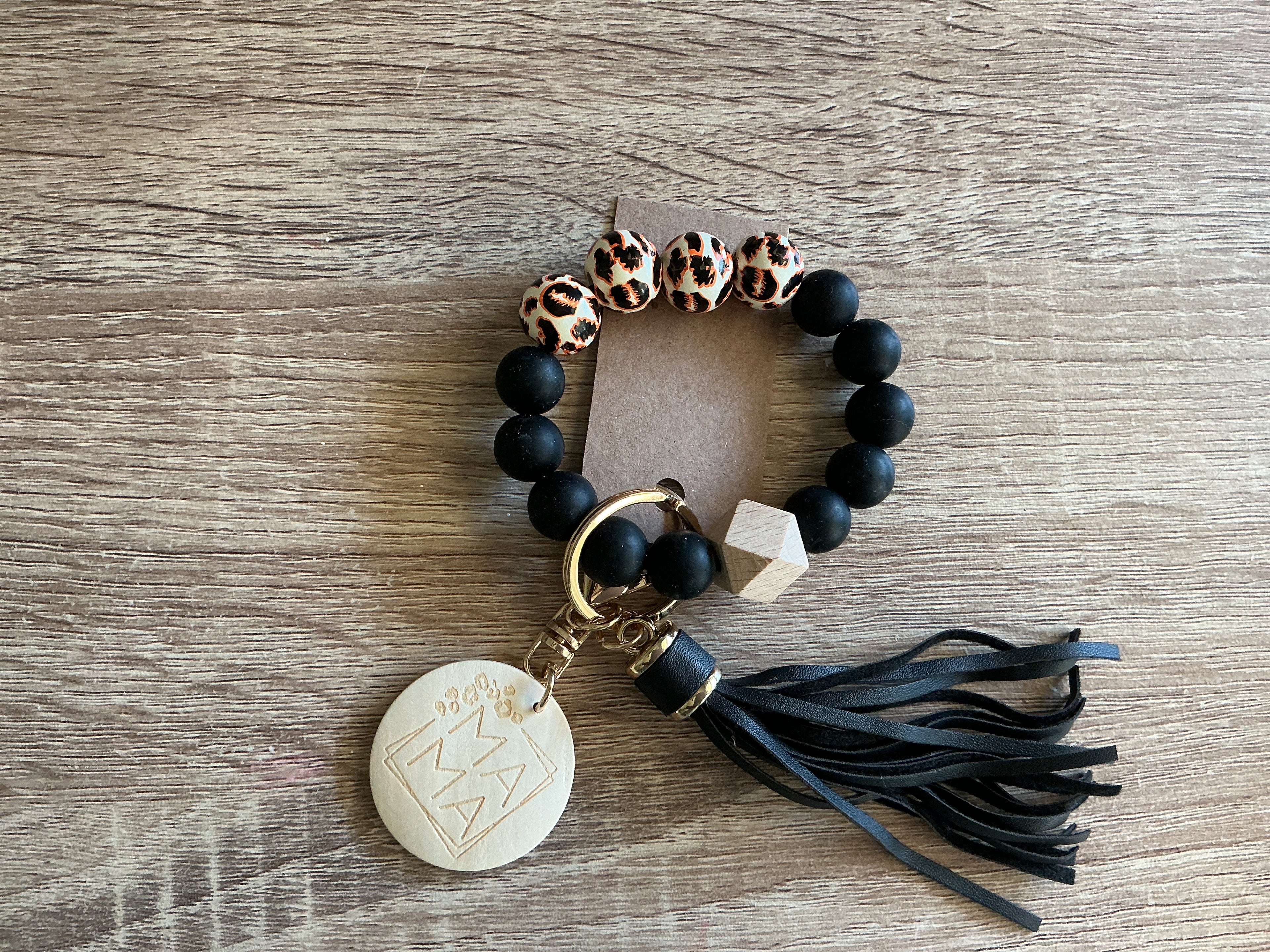 Mama Beaded Keychain