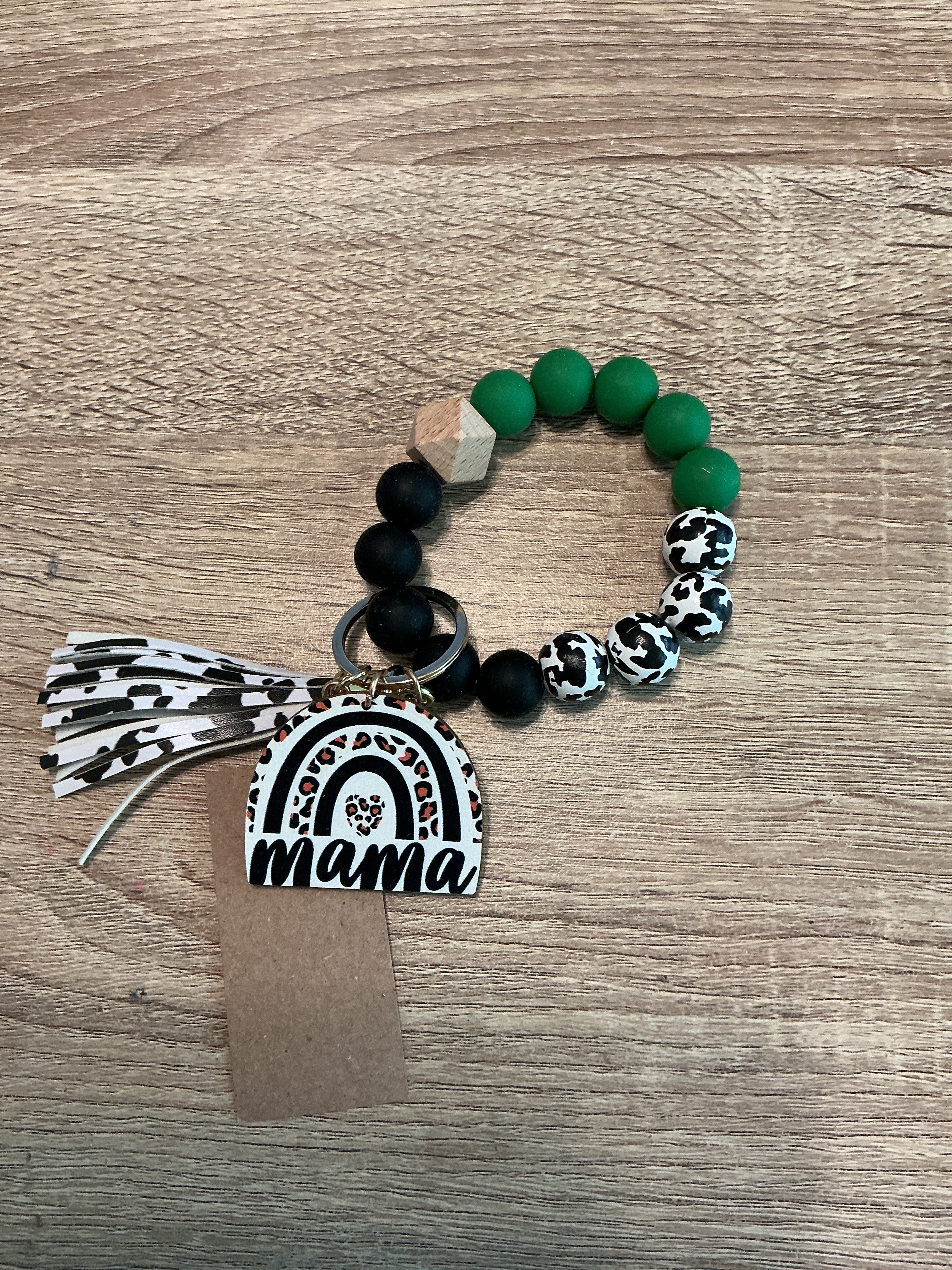 Mama Beaded Keychain
