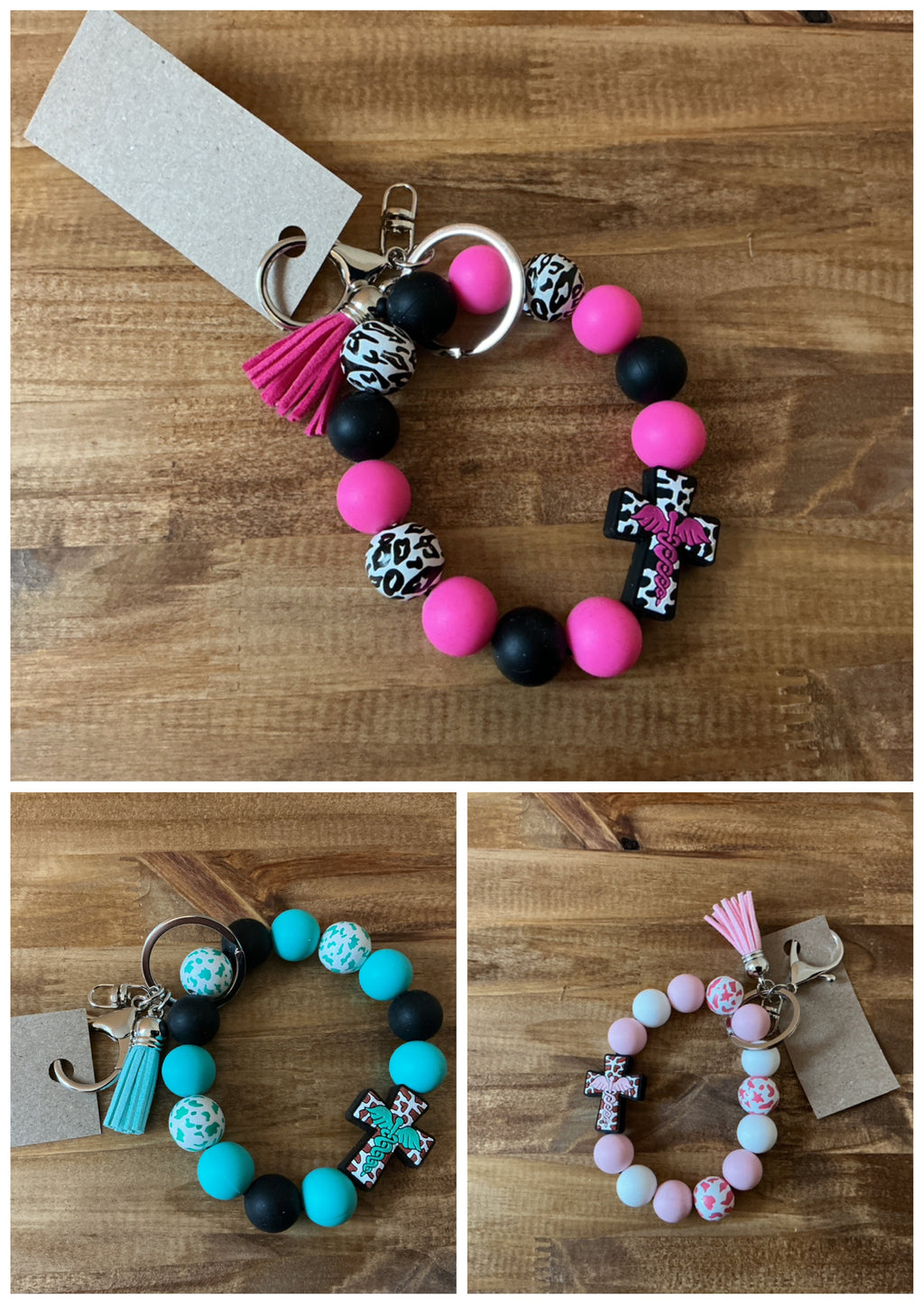Medical Beaded Keychain