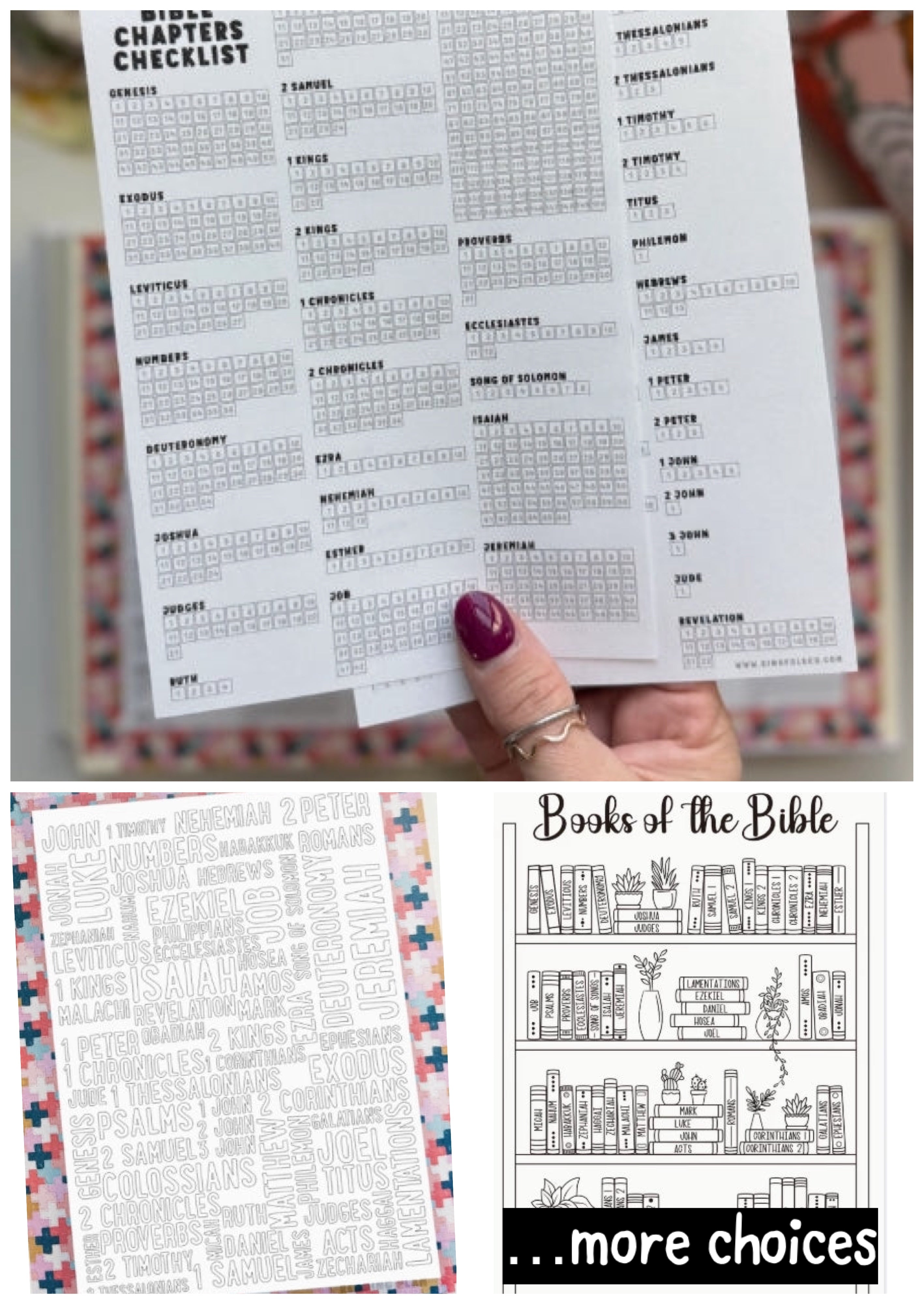 Books of the Bible Checklist