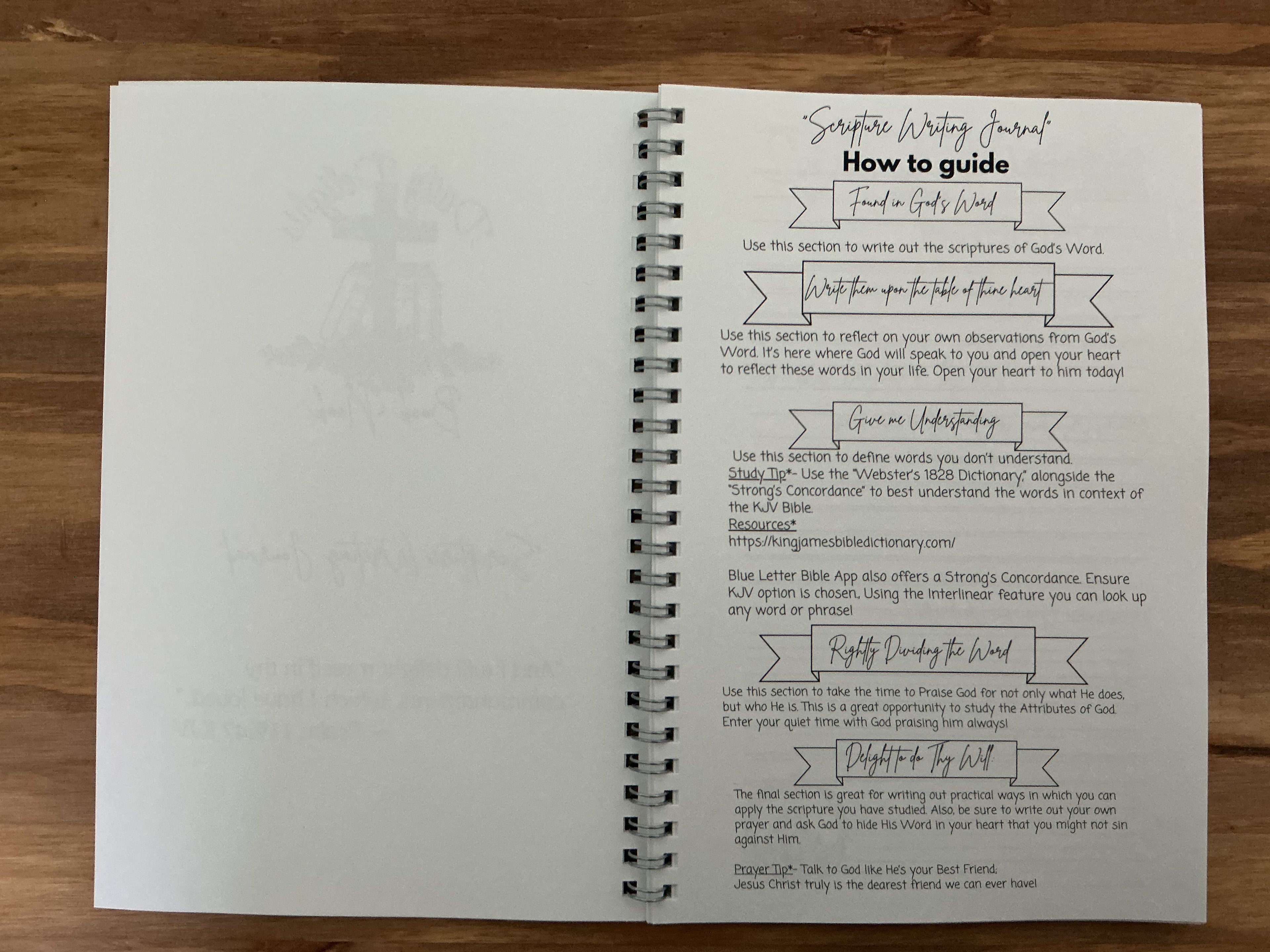 Daily Delight's Scripture Writing Journal