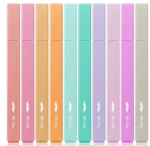 Candy Color Highlighters No Bleed 10 pack