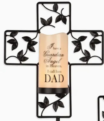 Cross Memorial Timer Candle