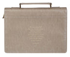 Amazing Grace Taupe Crown of Thorns Bible Cover