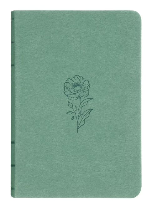 Teal Bloom Compact KJV Bible