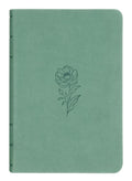 Teal Bloom Compact KJV Bible