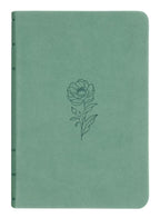 Teal Bloom Compact KJV Bible