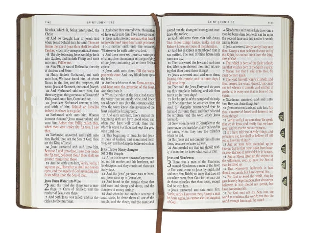 Brown Crown of Thorns KJV Giant Print Bible