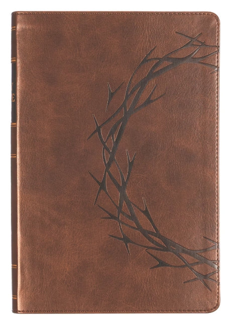 Brown Crown of Thorns KJV Giant Print Bible