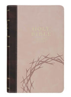 Espresso & Pink Crown of Thorns Giant Print KJV Bible