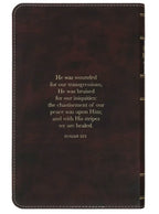 Espresso & Pink Crown of Thorns Giant Print KJV Bible
