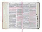 Espresso & Pink Crown of Thorns Giant Print KJV Bible