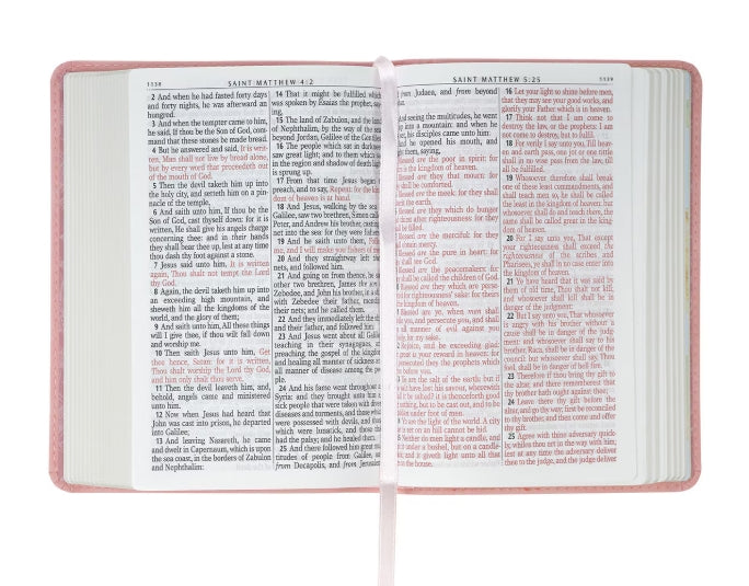 Coral Dawn Large Print Compact KJV Bible