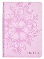 Lavender Bouquet Large Print Compact Bible