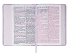 Lavender Bouquet Large Print Compact Bible