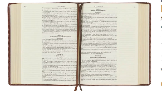 Saddle Tan Hardcover Notetaking Bible