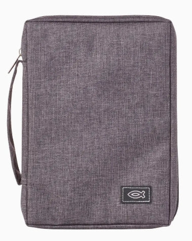 Gray Canvas Bible Cover