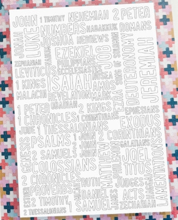 Books of the Bible Checklist