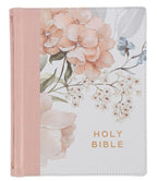 Rosy Coral Floral Note Taking Bible