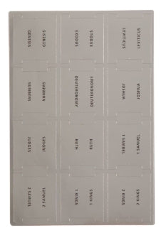 Silver Foil with Black Print Bible Tabs