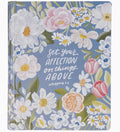 Blue Floral "Set Your affection" Note taking Bible