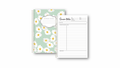Mint Daisy Sermon Notes Spiral-bound journal, 40 pages