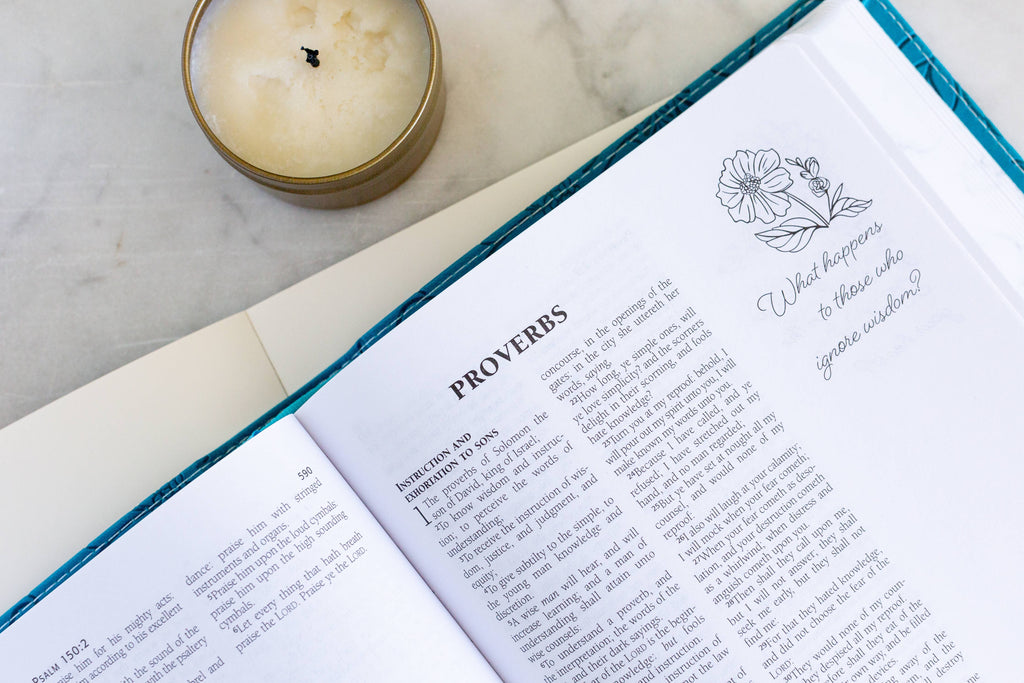 Teal/Tan Personal Reflections Bible