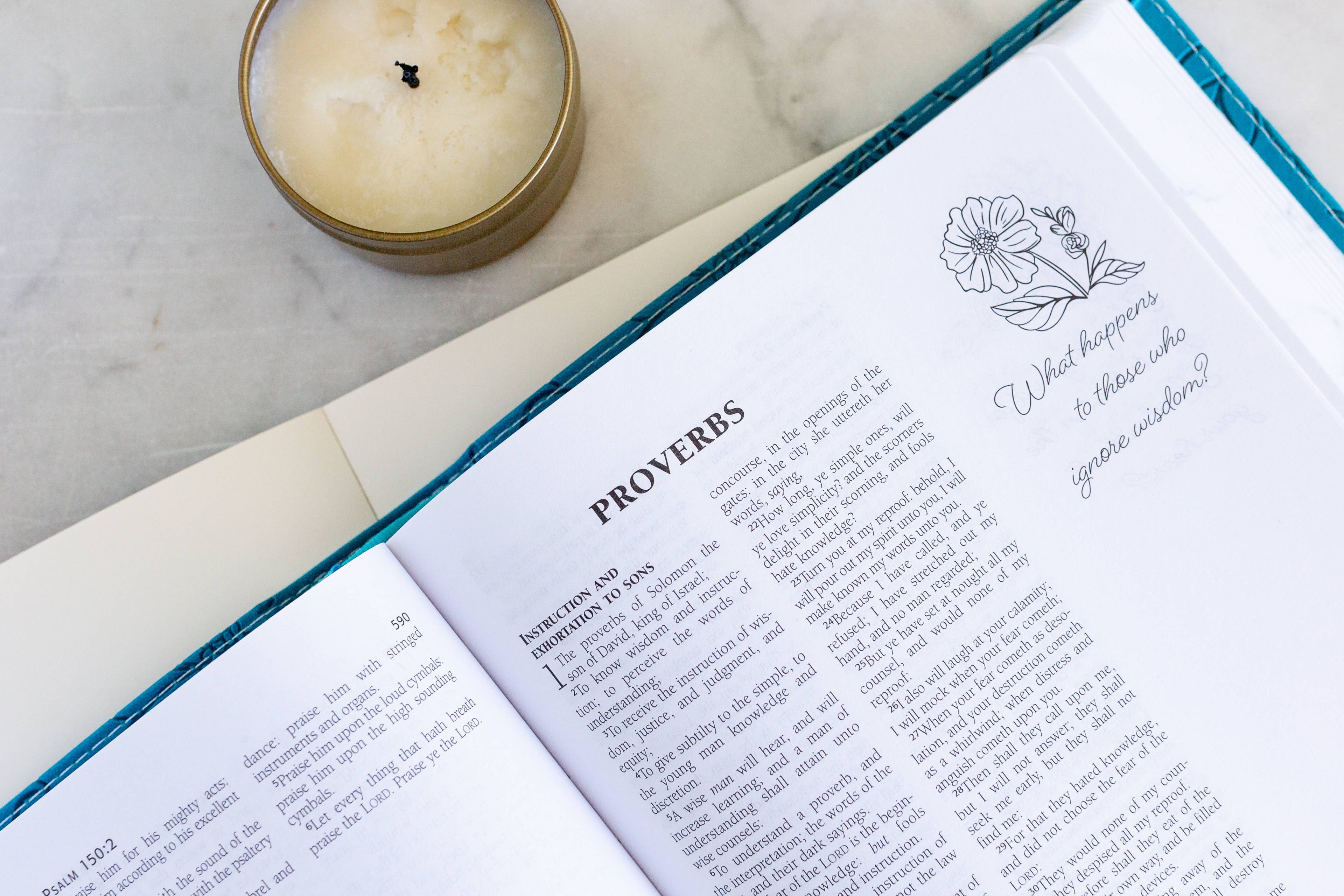 Teal/Tan Personal Reflections Bible