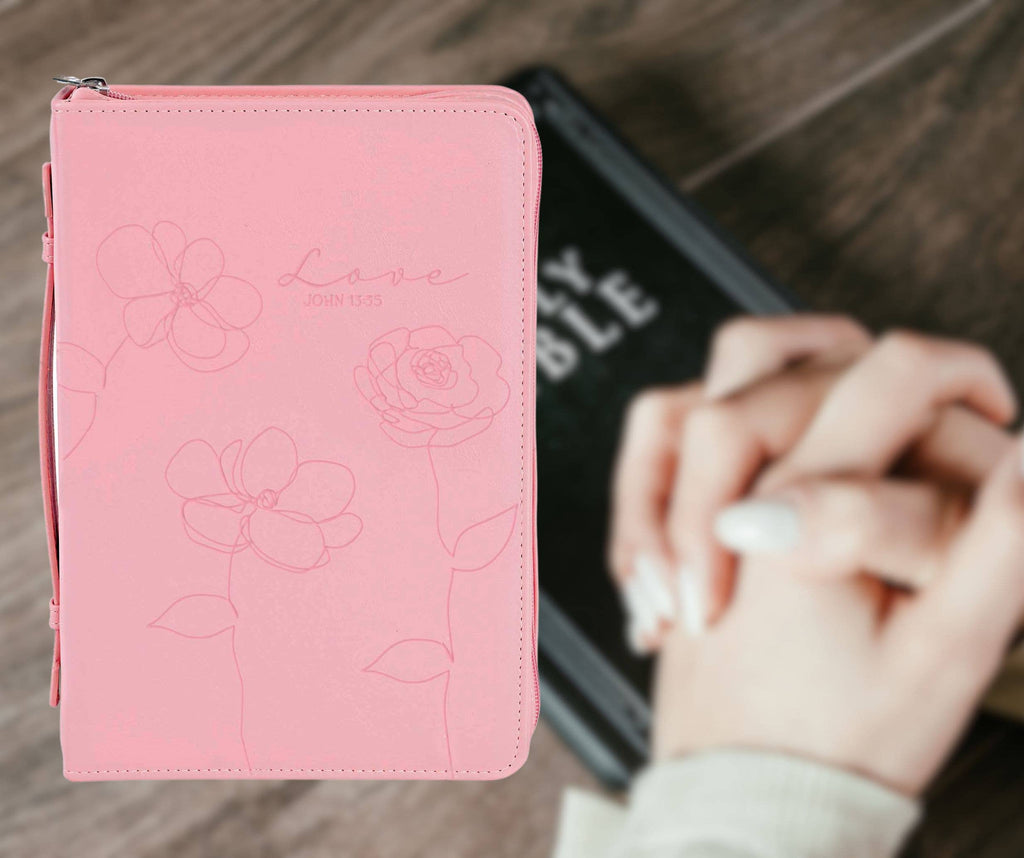 Love/Pink Bible Cover- XLarge