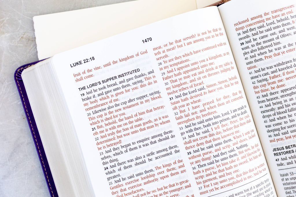 Purple/Tan Study Bible