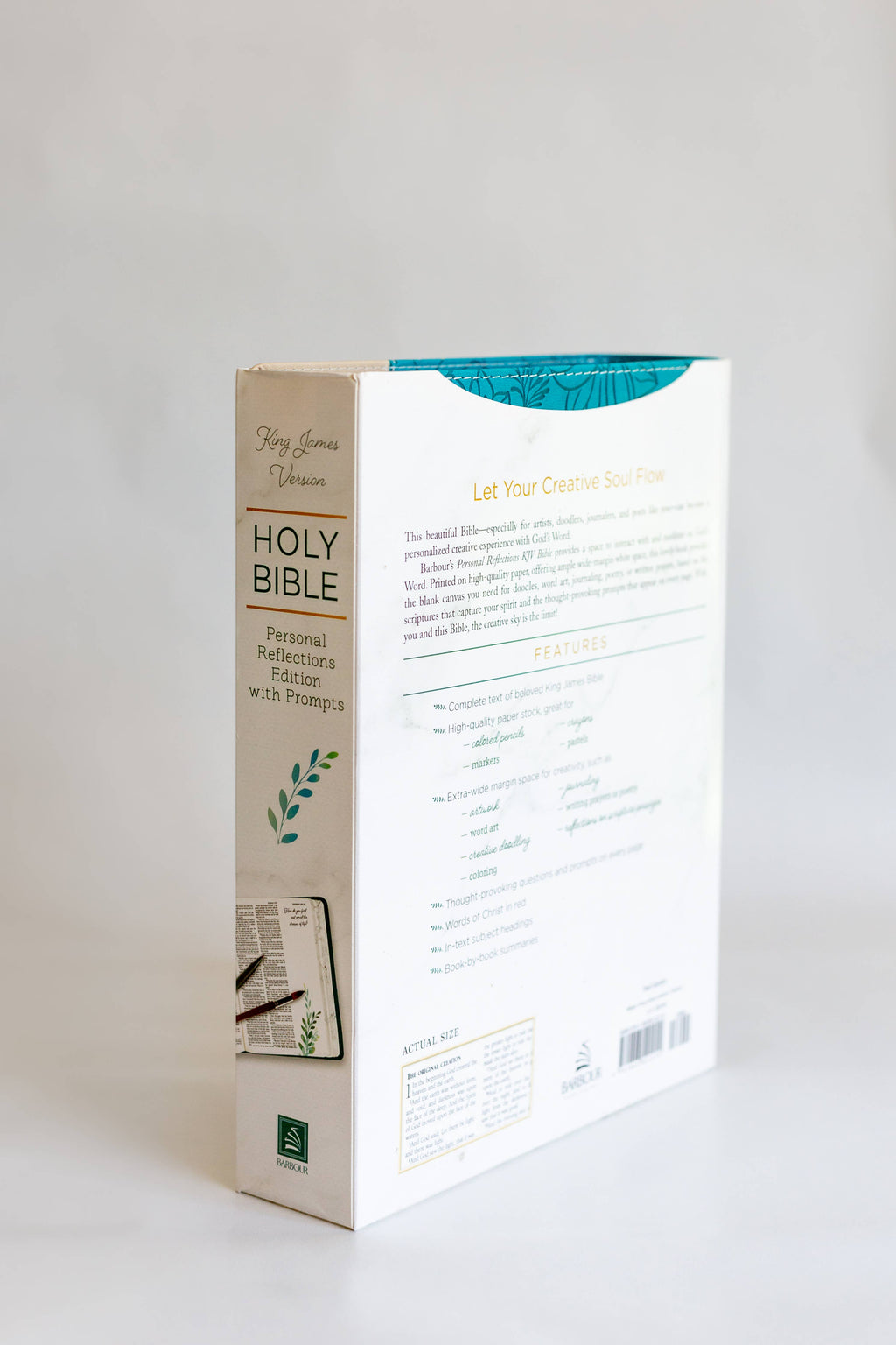 Teal/Tan Personal Reflections Bible