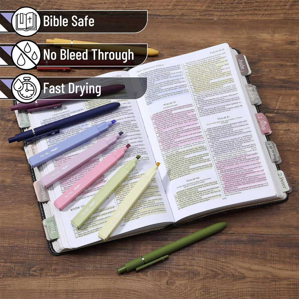 No Bleed Aesthetic Highlighters & Gel Pens