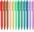 Retractable Gel Pens, 12 Pack, Assorted Colors, Fast Dry,
