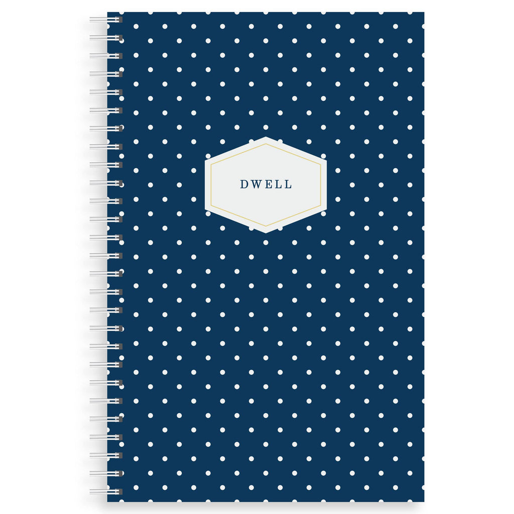 Dwell Bible Study Journal, Navy Dot