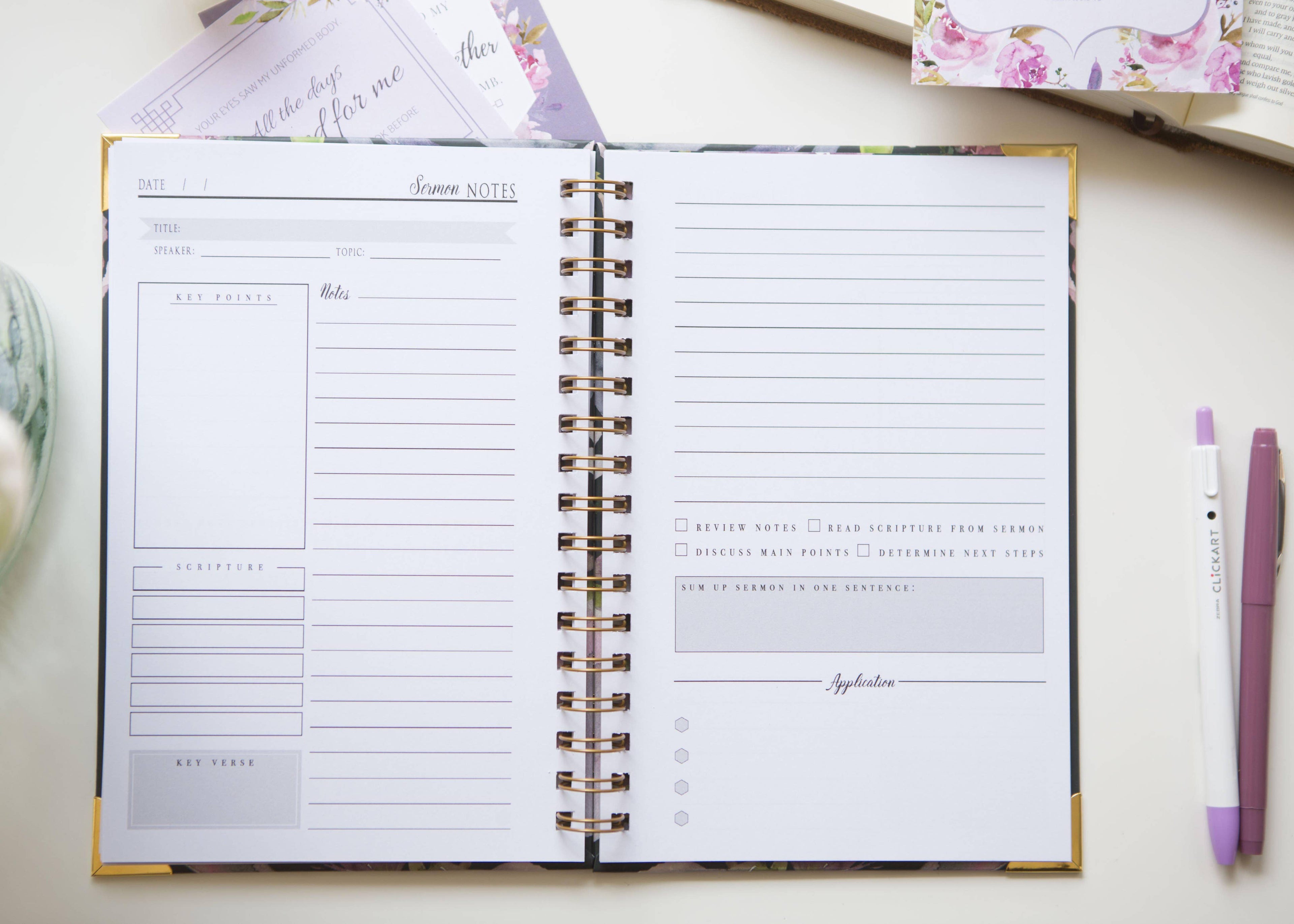 Roses Sermon Notes Journal