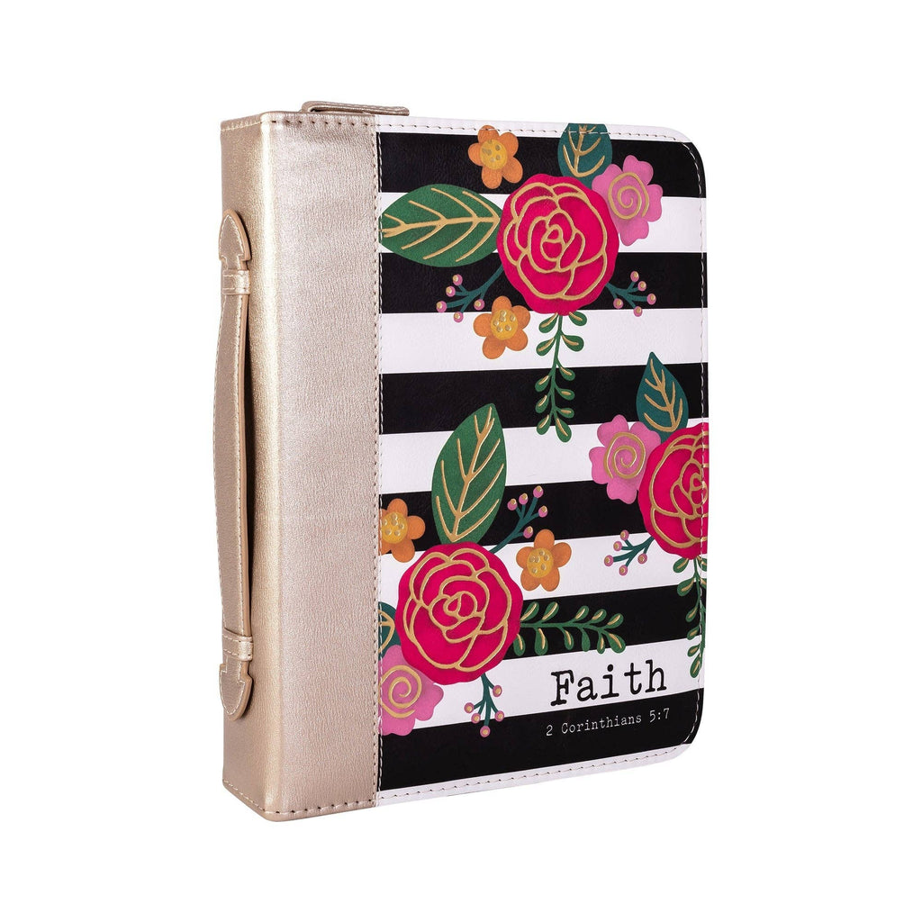 Black & White Floral Bible Cover