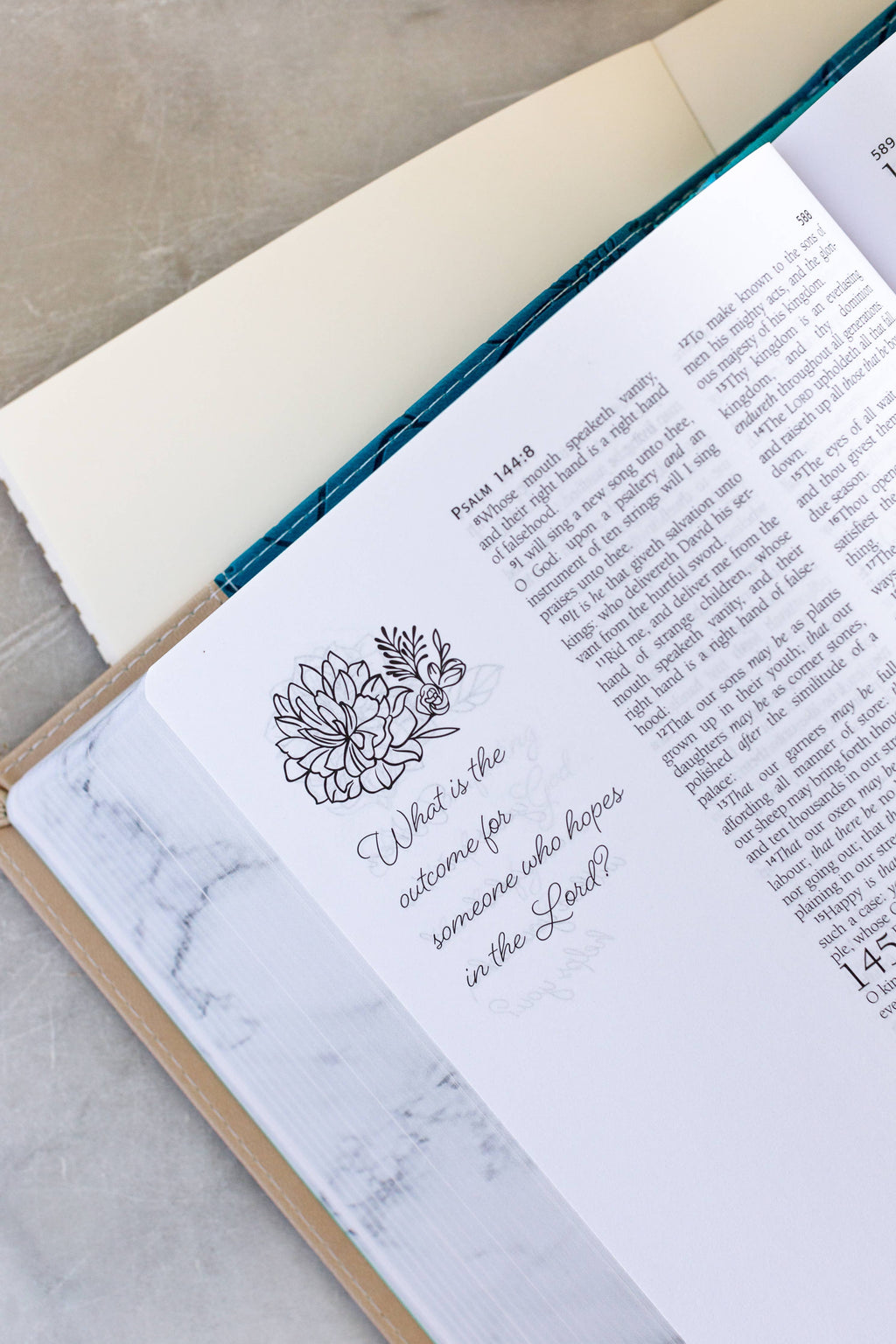 Teal/Tan Personal Reflections Bible