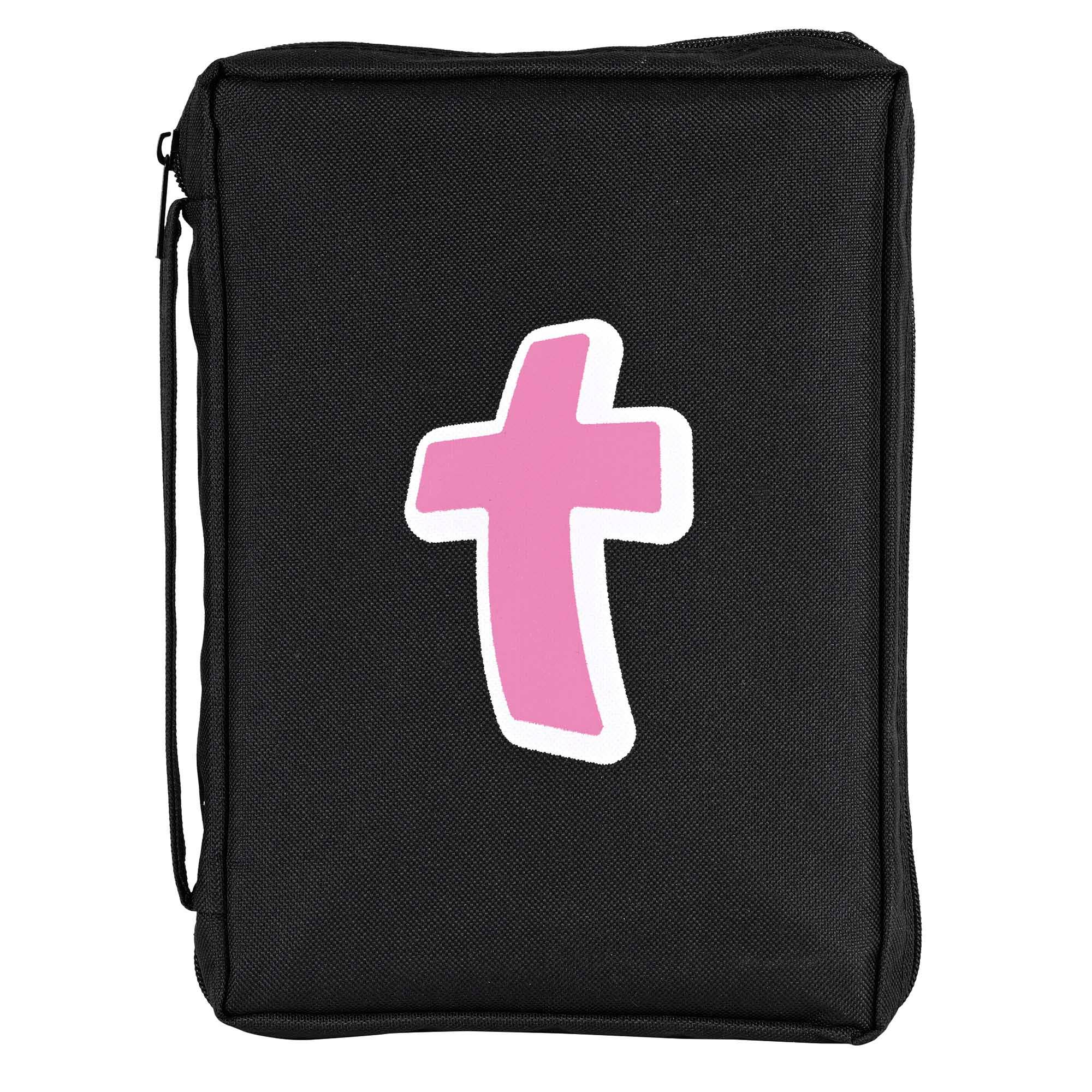 Pink Cross Bible Cover- Medium