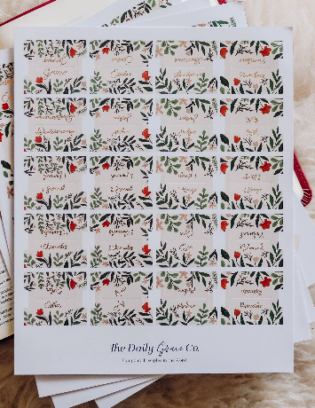 Rust Floral Bible Tabs