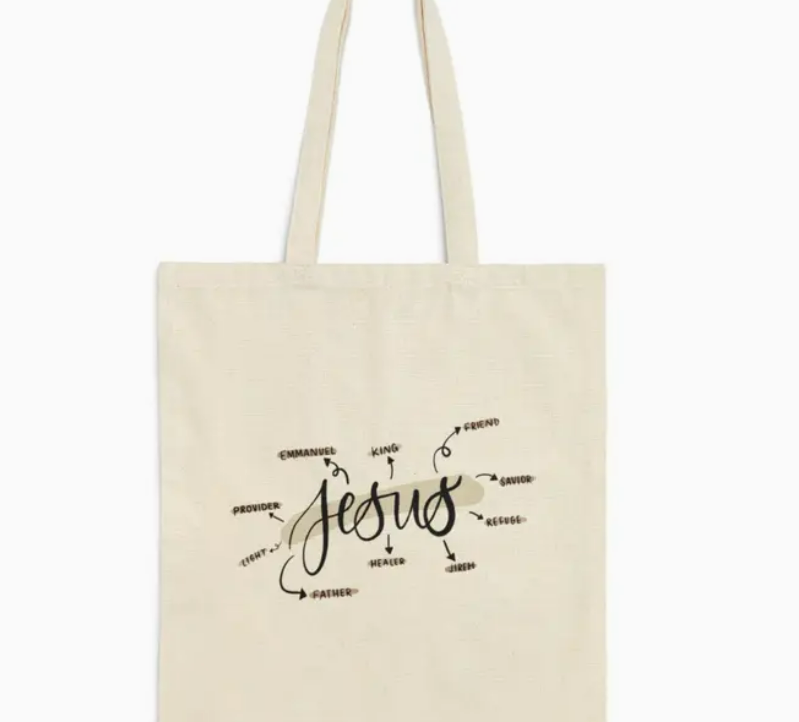 Canvas Jesus Tote
